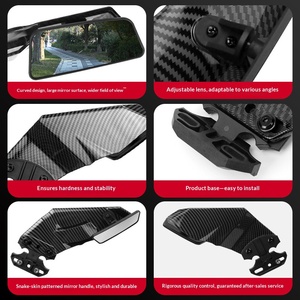 Espejos Retrovisores Laterales para Motocicleta, Base Delantera, Lente Convexa HD Pequeña, Universales para Motos Deportivas - Product Image 5