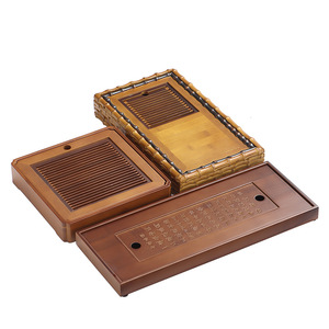 New Chinese style bamboo <b>tea</b> <b>tray</b>, simple single-person Kung Fu <b>tea</b> set, <b>tea</b> sea, water storage rectangular <b>tray</b>, small <b>tea</b> - Product Image 5