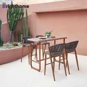 Outdoor Furniture Garden Reasonable Price Outdoor Bar Chair Top High Bar Table And Stool