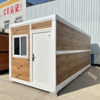 Expédition immédiate : Conteneur de sécurité pliable en acier de 20 pieds, préfabriqué, modulaire, portable, pour habitation, maison, containerhaus