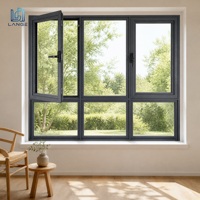 Fenêtres en aluminium système Premium LANGE, profil européen, quincaillerie dissimulée, vue étroite pour penthouse de luxe