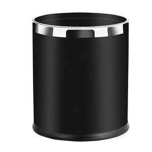 <span class=keywords><strong>Cubo</strong></span> de <span class=keywords><strong>Basura</strong></span> Redondo de Doble Capa para Habitaciones de Hotel, KTV y Restaurantes, Comercial, Sin Tapa, con Logotipo Personalizable, Contenedor de Almacenamiento de Residuos - Product Image 1