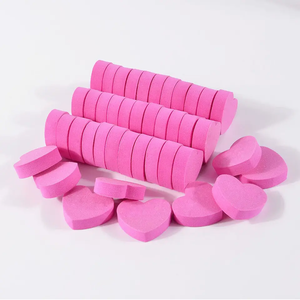 BIN Mini <span class=keywords><strong>Lima</strong></span> de esponja de corazón <span class=keywords><strong>rosa</strong></span>, recortador de doble cara, pulidor de cal, herramientas profesionales, pulidor de <span class=keywords><strong>uñas</strong></span> en forma de corazón - Product Image 4