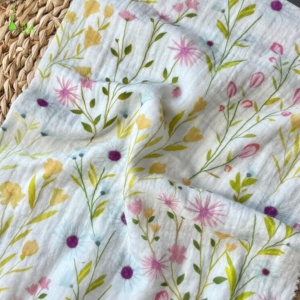 Comfortable Customized Customized Soft Muslin Fabric <strong>100</strong>% <strong>Cotton</strong> Double <strong>Gauze</strong> Fabric for Baby Cloth and Towel - Product Image 4