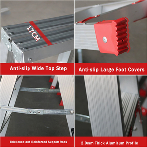 <strong>Aluminum</strong> Step Ladder Lightweight for Household Loft/Kitchen - Product Image 4