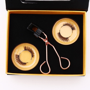 Faux cils magnétiques, ensemble de 2 paires de cils magnétiques, coffret cadeau, maquillage de voyage - Product Image 1