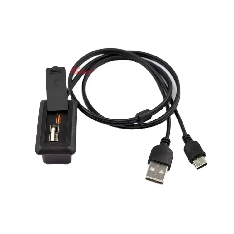 Grs VK01-C Pvc Type-C Opladen Hoofdtelefoon Poort Interface Kabel Tas Accessoires