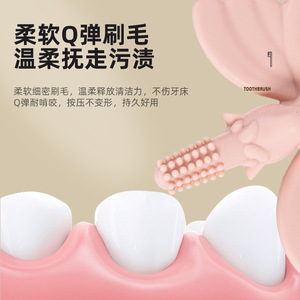 Jouet de dentition licorne en silicone souple pour bébé, forme d'animal 3D, pour 0 à 24 mois, unisexe - Product Image 4