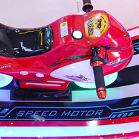 Machine de jeu d'arcade de moto, pièces de monnaie, pour enfants, simulateur, course, voiture