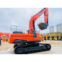 Excavatrice hydraulique d'occasion renforcée DOOSAN DX340, 34 tonnes, machine à chenilles d'origine coréenne pour l'exploitation minière, prête à l'expédition