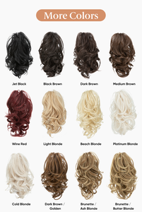 Perruque courte naturelle bouclée et volumineuse pour femme, avec pince à cheveux transfrontalière, réglable, pour queue de cheval, tressée, usage quotidien, par le fabricant - Product Image 3