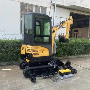 Gratis Verzending Epa Graafmachine 1ton 1.5T 1.8T Kubota Motor Crawler Digger Far Mini Digger 1 Ton Mini Graafmachine