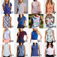 Camiseta de Golf Casual para Mujer Yutuo, Transpirable, Tejida, con Estampado de Leopardo, Ecológica y Cómoda