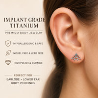 Anneau de barre unisexe tendance en titane G23 de 8 mm pour sourcil, nombril, langue, lèvre – Cadeau idéal pour enfants, fêtes, fiançailles, mariages