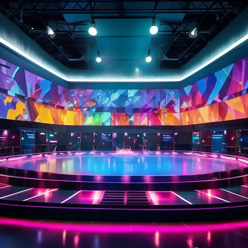 Korean Idol Bühnenleistung Led-Display Wandbildschirm Hd hohe Pinsel nahtlose Spleißung P3.91 250*250 Led-Schirm-Display
