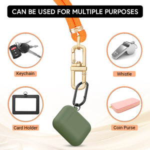 Bán Buôn Tùy Chỉnh 160Cm Nylon Dây Đeo Điện Thoại Đầy Màu Sắc Crossbody Chuỗi Với Móc Áo Vá Phụ Kiện Tùy Chỉnh Màu Sắc Cho Điện Thoại Di Động - Product Image 4