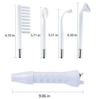 Outils de beauté faciale professionnels, machine à haute fréquence portable pour le visage avec 4 tubes, utilisation à domicile