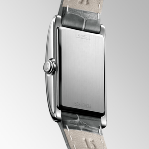 <b>Rectangular</b> Case Automatic Mechanical <b>Watch</b> with Roman Numeral Dial and Leather Strap Longinesing - Product Image 6