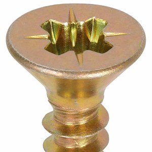 Vis autotaraudeuses sur mesure en acier au carbone zingué à tête plate pour panneaux de fibres-ciment, marquage CE, pour charpentes métalliques, service OEM - Product Image 1