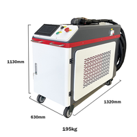 Nettoyeur laser industriel intégré de 1000 watts à impulsions, refroidi par eau, avec scanner portable pour l'élimination robuste de la rouille