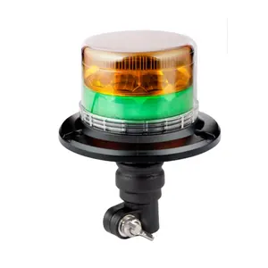 Linh hoạt DIN cơ sở nhẹ hơn cực nhấp nháy cảnh báo ngọn hải đăng hổ phách màu xanh lá cây ngành công nghiệp kép màu sắc đôi ống kính LED Đèn hiệu