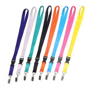 Creative Design Nylon Anti Lost Phone Lanyard Polyester Cartoon Neck Lanyard With Logo Custom