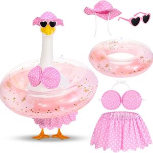Venta al por mayor de fábrica: Nuevos anillos de natación estilo pérgola para bikini de verano, ropa para mascotas con forma de cisne - Product Image 6