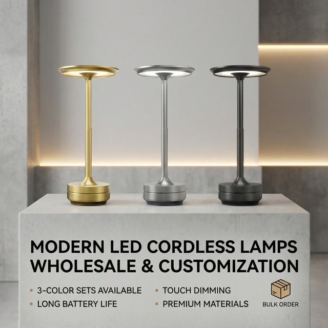 Manufacturer Modern Design Battery Restaurant Decor Luxury Cordless Hotel Portable Touch Night Light Rechargeable LED Table Lamp