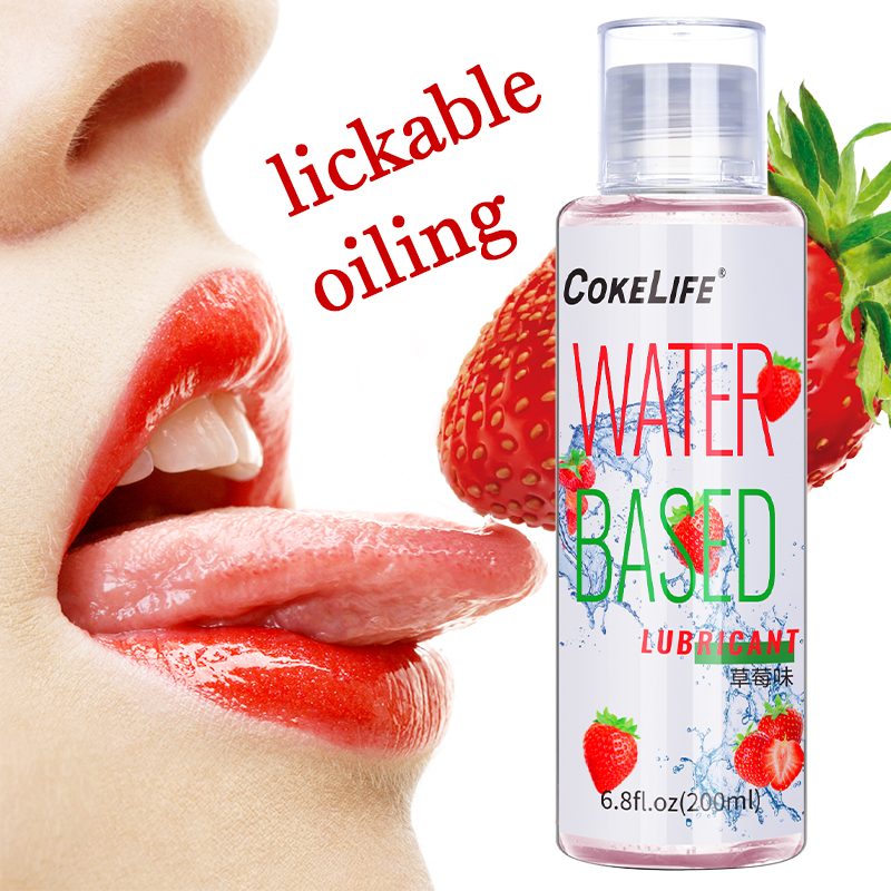 Cokelife 200ml Sexual Liquid New Fruity Human Lubricant Water Edible Sex Lube Water Based Flavoured Lubricanr Gel For Women