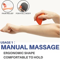 Masseur musculaire triangulaire, outil compact, multifonctionnel, antidérapant, pour massage des pieds, pour les voyages et l'entraînement en intérieur