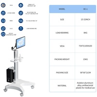 Chariot dentaire réglable en hauteur OEM/ODM Likaymo avec bras pneumatique en plastique pour hôpital, bureau, hôtel, salon