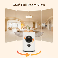 Kamera Dalam Ruangan Nirkabel dengan Baterai 7800mAh 360 °   Kamera Rumah Portabel Pan/Tilt dengan Penglihatan Malam untuk Kamar/Rumah Sewa/Perjalanan/Berkemah