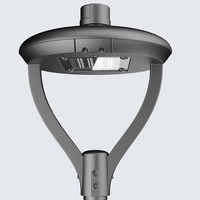 Éclairage extérieur rond de poteau de rue et de jardin de 70W LED bronze IP66 anti-éblouissement alimenté par courant alternatif pour les parcs et les rues