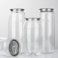 Bouteille en plastique PET transparente jetable, boîte à gâteau, boîte à lait, boîte à jus, emballage en plastique pour glaces, dessert, boîte en plastique avec couvercle en aluminium