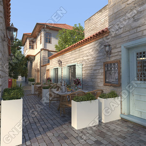 GNEE Durable paisajismo comercial hogar exterior acero árbol maceta grande Rectangular elevado jardín cama Metal maceta - Product Image 5