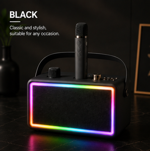 Machine de karaoké portable de bonne qualité avec surface en cuir haut de gamme, haut-parleur sans fil en bois <span class=keywords><strong>SP500</strong></span> - Product Image 6