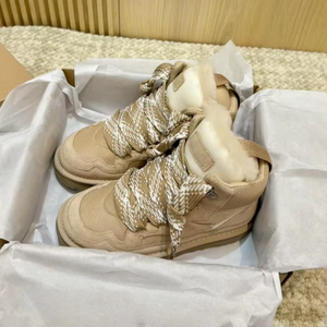 Bottes Lowmel Tasman unisexes pour l'hiver et l'automne, confortables, en cuir véritable, doublure en fourrure, chaudes, avec logo, style baskets - Product Image 3