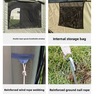 Carpa Inflable de PVC de Una Sola Capa con Dos Habitaciones, Carpa de <span class=keywords><strong>Camping</strong></span> Reforzada para Acampar en la Naturaleza - Product Image 6