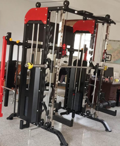 Machine Smith Commerciale |   Équipement de musculation multifonctionnel pour la maison avec rack à squats intégré et système de croisement de câbles - Product Image 2