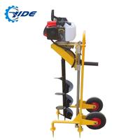 Tarière manuelle à moteur essence Yide WKJ-25 de 3 CV avec profondeur de forage de 750 mm et diamètre de tarière de 40-250 mm