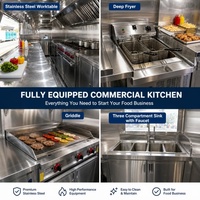 Food Truck de style moderne pour limonade, entièrement équipé, homologué aux États-Unis, avec cuisine, pour la vente en gros