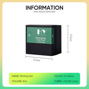 Hanyi Premium HEMA TPO Free Vegan Eco-Friendly High Quality Private Label Natural Resin Soak No Wipe Painting Nail Gel Bottle - Product Image 4