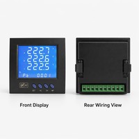 Medidor de Energía Multifunción Trifásico LCD Ydkz TG900 HGT900 96x96mm Clase 0.5 RS485 Modbus-RTU