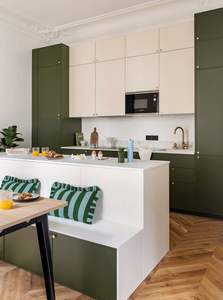 Personnalisation de l'ensemble complet d'armoires chinoises, convient aux cuisines irrégulières, aux appareils encastrés, à la villa, à la série d'armoires ouvertes - Product Image 3