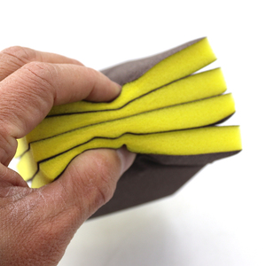 Éponge <span class=keywords><strong>abrasive</strong></span> en oxyde d'aluminium à double face, à grain fin et haute dureté, pour le polissage manuel du <span class=keywords><strong>bois</strong></span> et des voitures - Product Image 3