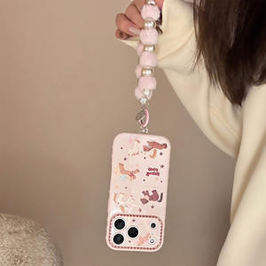 Custodia Morbida in TPU per <span class=keywords><strong>iPhone</strong></span> 17 Pro Max con Cinturino Rosa - <span class=keywords><strong>Accessori</strong></span> <span class=keywords><strong>Apple</strong></span> all'Ingrosso - Cover per <span class=keywords><strong>iPhone</strong></span> - Product Image 3