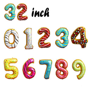 32 Inch Lá Đầy Màu Sắc Số Bóng Bán Buôn, Số Lượng <span class=keywords><strong>2</strong></span> - Product Image 6