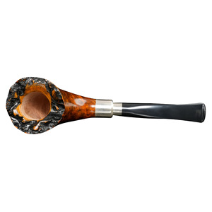 Muxiang Briar Wood Pipe Free Type With Silver Rings Tobacco Smoking Accessory - Product Image 3