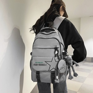 Student <b>Backpack</b> 18 In <b>Large</b> Capacity With Zipper Pocket For Junior Senior High <b>School</b> Students Male Winter 2023 - Product Image 2