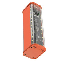 Boîtier de batterie externe 8X18650 PD 22,5W à charge rapide avec écran LED transparent, boîte de rangement de batterie USB+Type-C